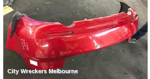 MAZDA 6 REAR BUMPER, GG/GY, HATCH, NON MPS, W/ PARKING SENSORS TYPE, 06/2005 - 01/2008