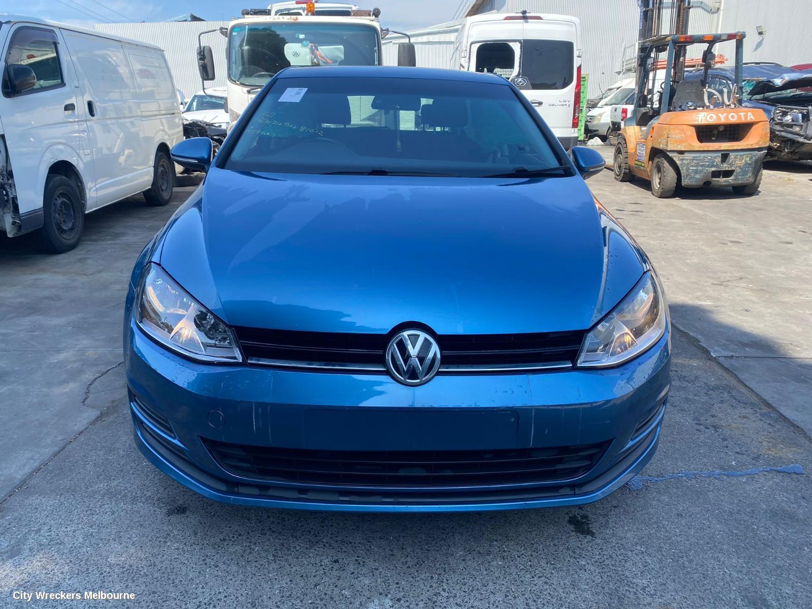 VOLKSWAGEN GOLF REAR BUMPER, BUMPER BAR, GEN 7, HATCH/GTI, NON PARK SENSOR TYPE, 11/2012 - 03/2017