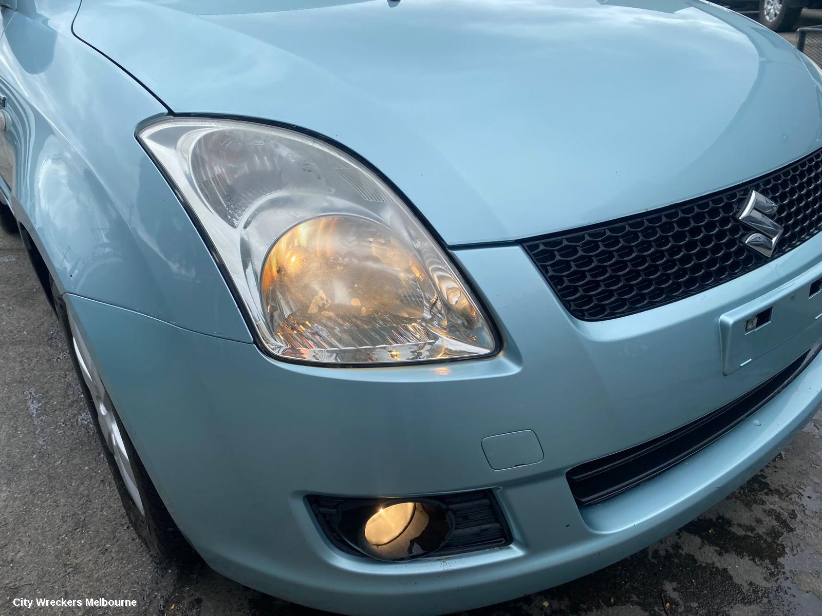 SUZUKI SWIFT LEFT HEADLAMP, RS415, MAN BEAM ADJUSTMENT, CHROME INSERT TYPE, 09/2004 - 02/2011