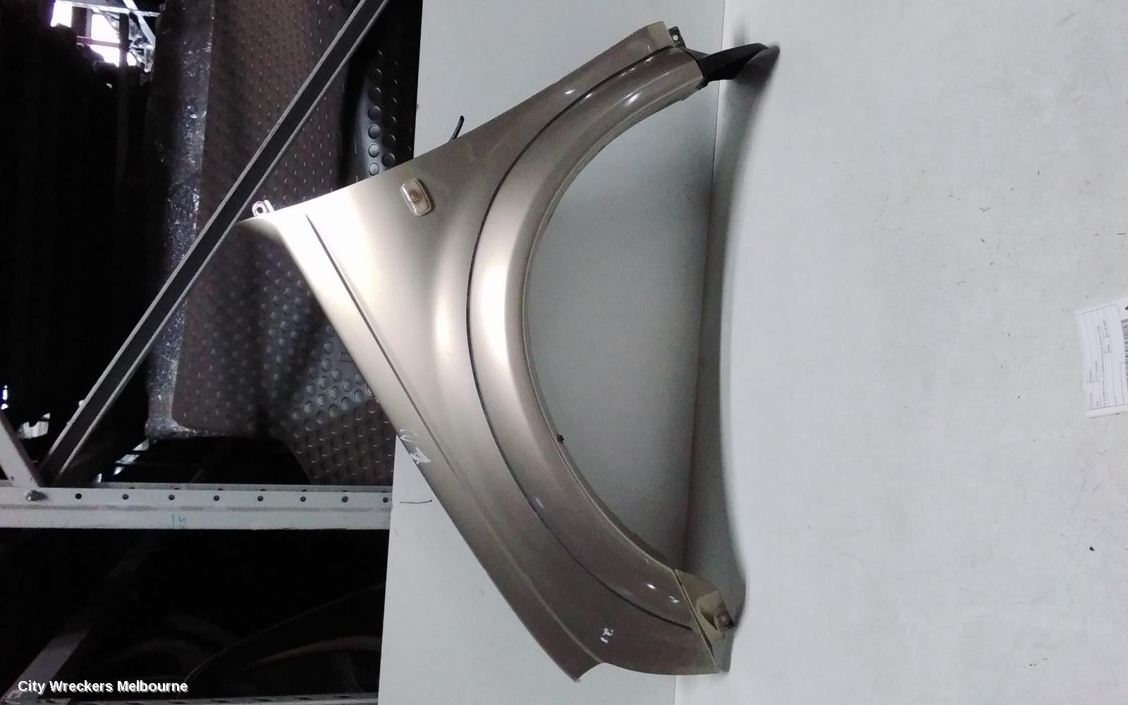 HOLDEN RODEO LEFT GUARD, RA, FLARED TYPE, W/ REPEATER HOLE, 03/2003 - 10/2006