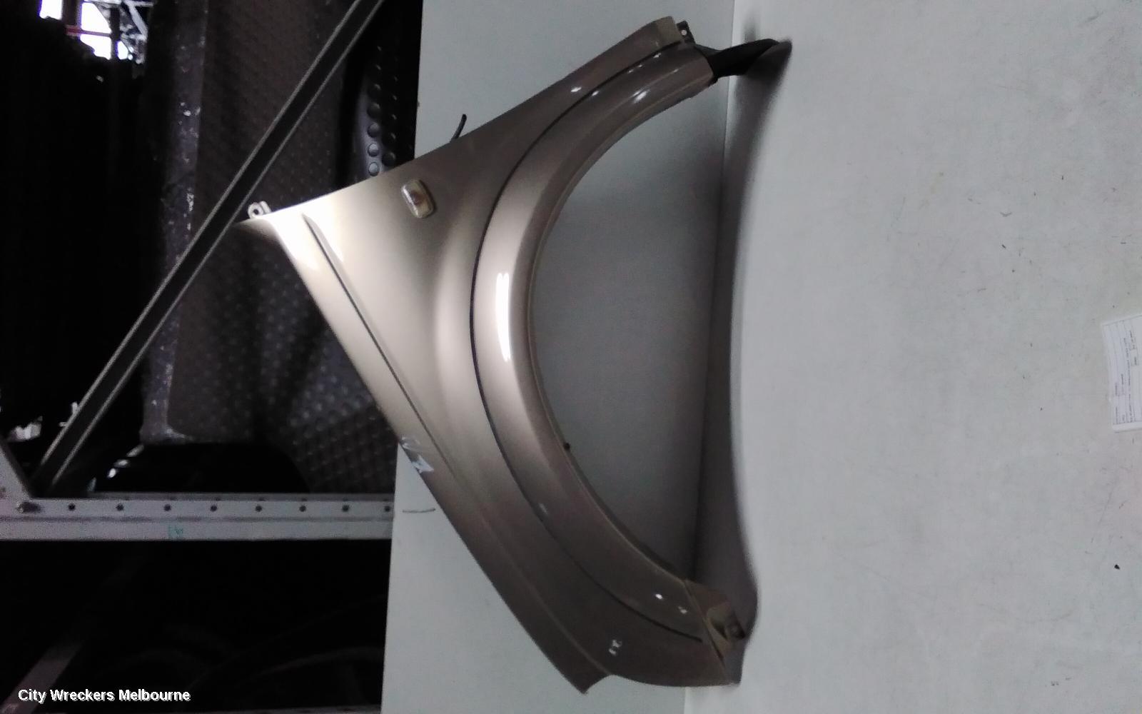 HOLDEN RODEO LEFT GUARD, RA, FLARED TYPE, W/ REPEATER HOLE, 03/2003 - 10/2006