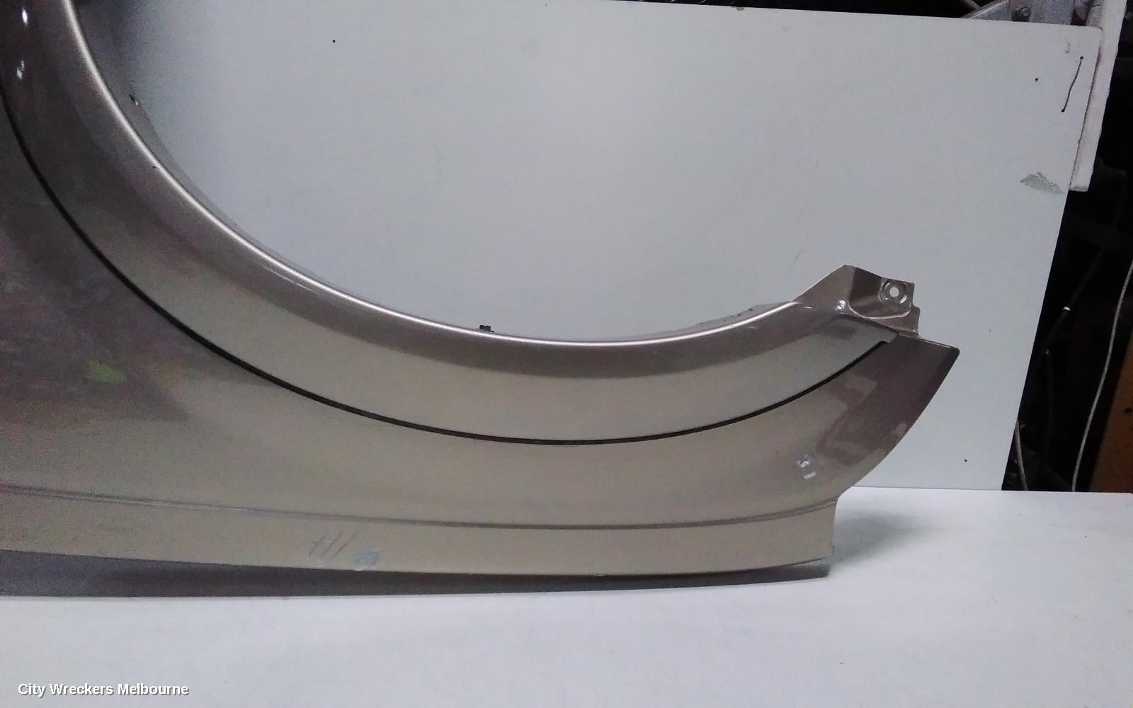 HOLDEN RODEO LEFT GUARD, RA, FLARED TYPE, W/ REPEATER HOLE, 03/2003 - 10/2006