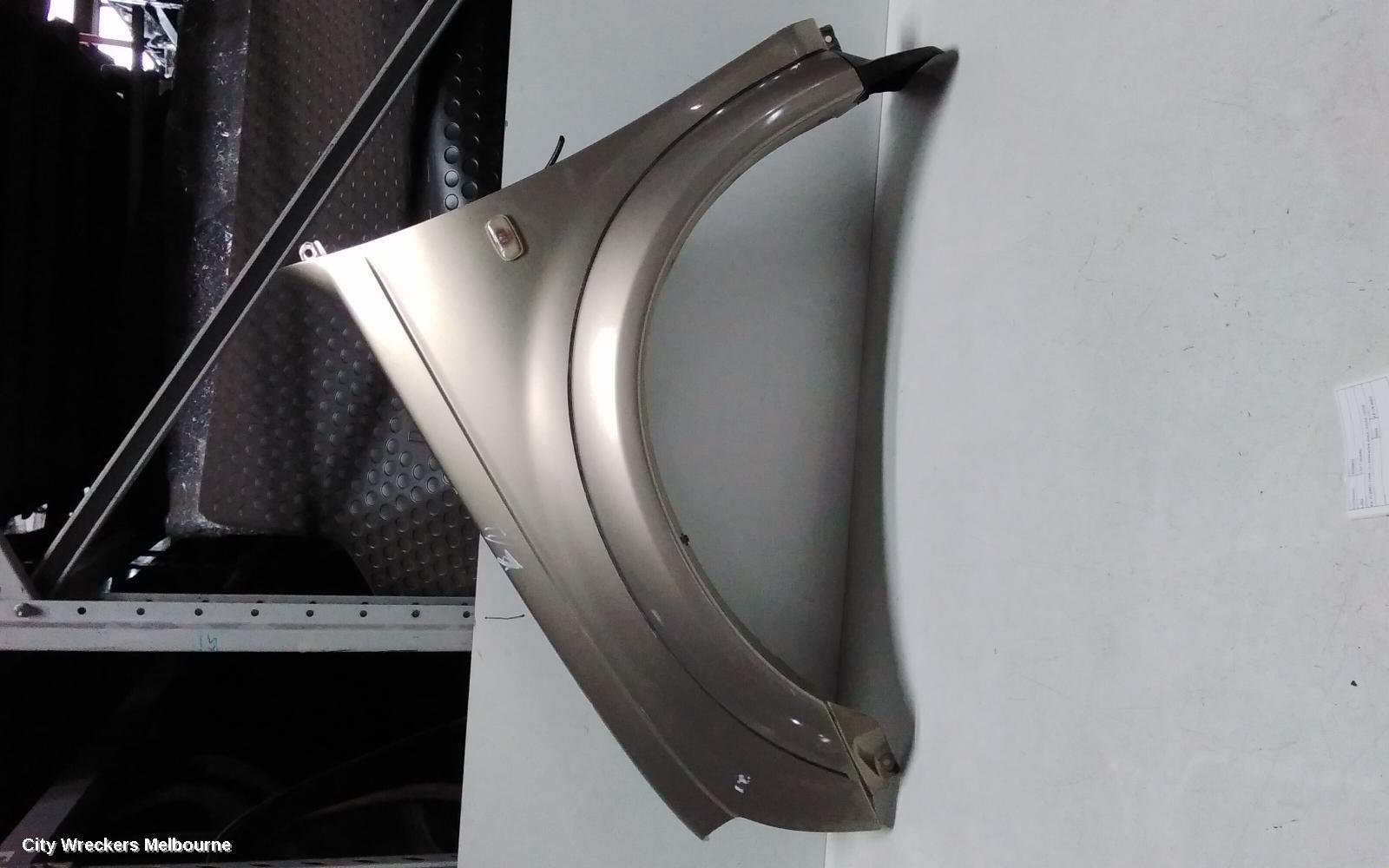 HOLDEN RODEO LEFT GUARD, RA, FLARED TYPE, W/ REPEATER HOLE, 03/2003 - 10/2006