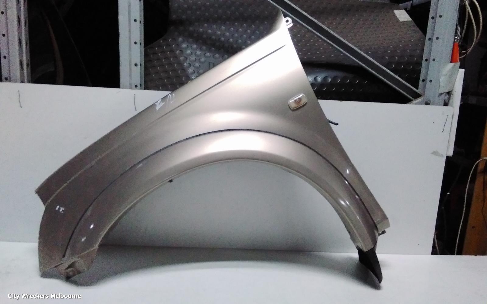 HOLDEN RODEO LEFT GUARD, RA, FLARED TYPE, W/ REPEATER HOLE, 03/2003 - 10/2006