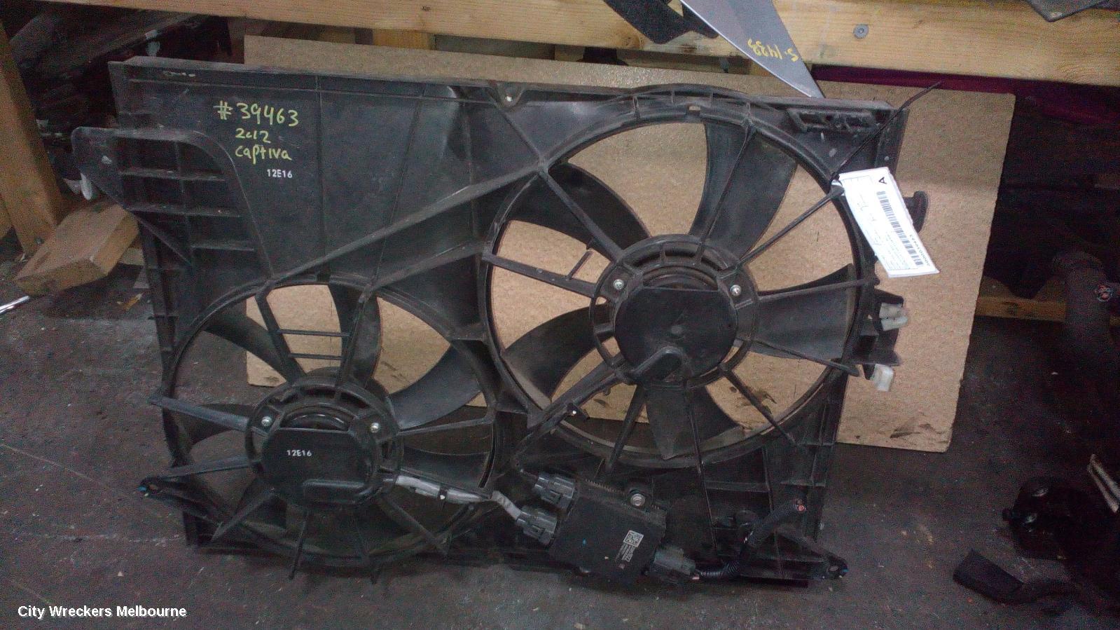 HOLDEN CAPTIVA FAN, DUAL FAN ASSY, 3.0, PETROL, CG, 01/2011 - 06/2018