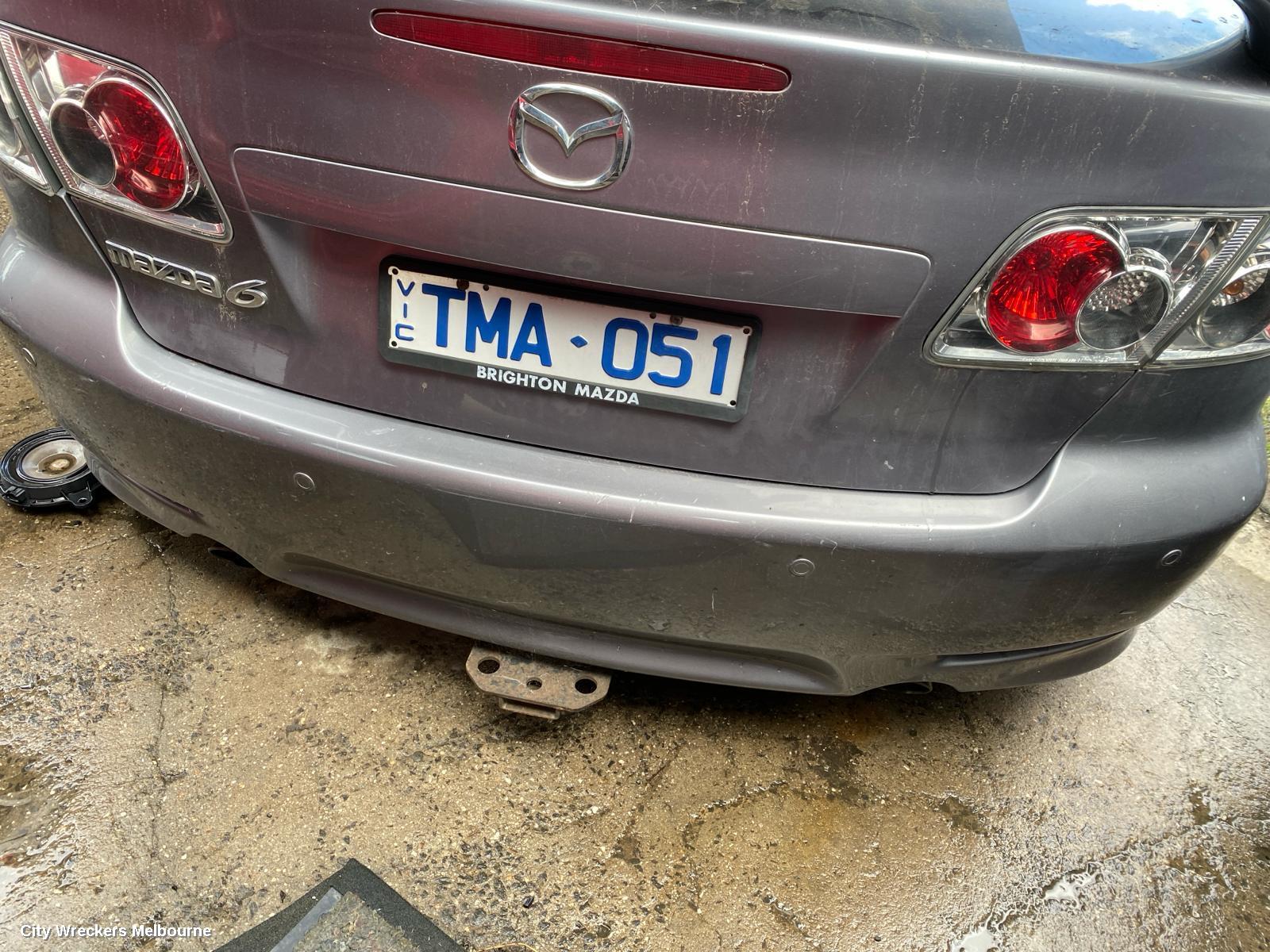 MAZDA 6 RIGHT TAILLIGHT, GG/GY, IN BODY, SEDAN/HATCH, SPORTS LUXURY, 08/2005 - 11/2007