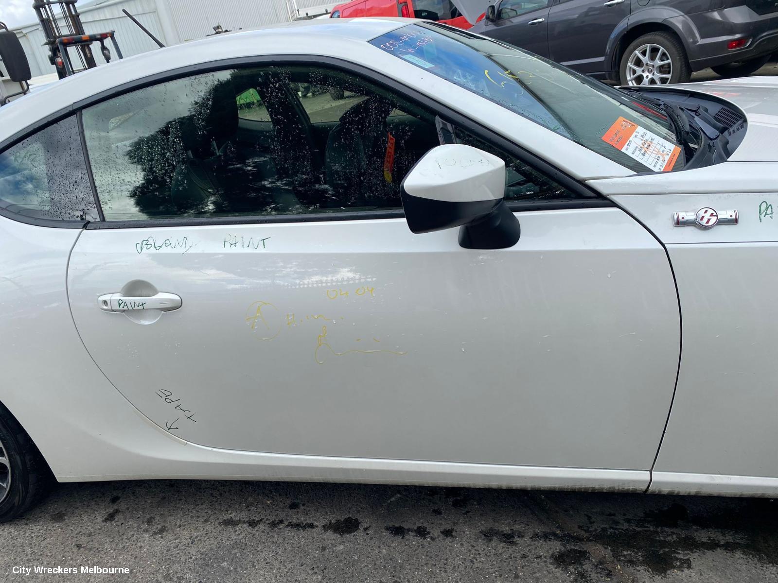 TOYOTA 86 COMPLETE INTERIOR, ZN6, PARTIAL LEATHER, GTS, 04/2012 - 09/2021