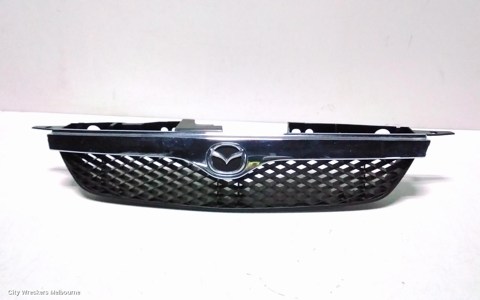 MAZDA 323 GRILLE, RADIATOR GRILLE, BJ, W/ CHROME MOULD TYPE, 09/1998 - 03/2001