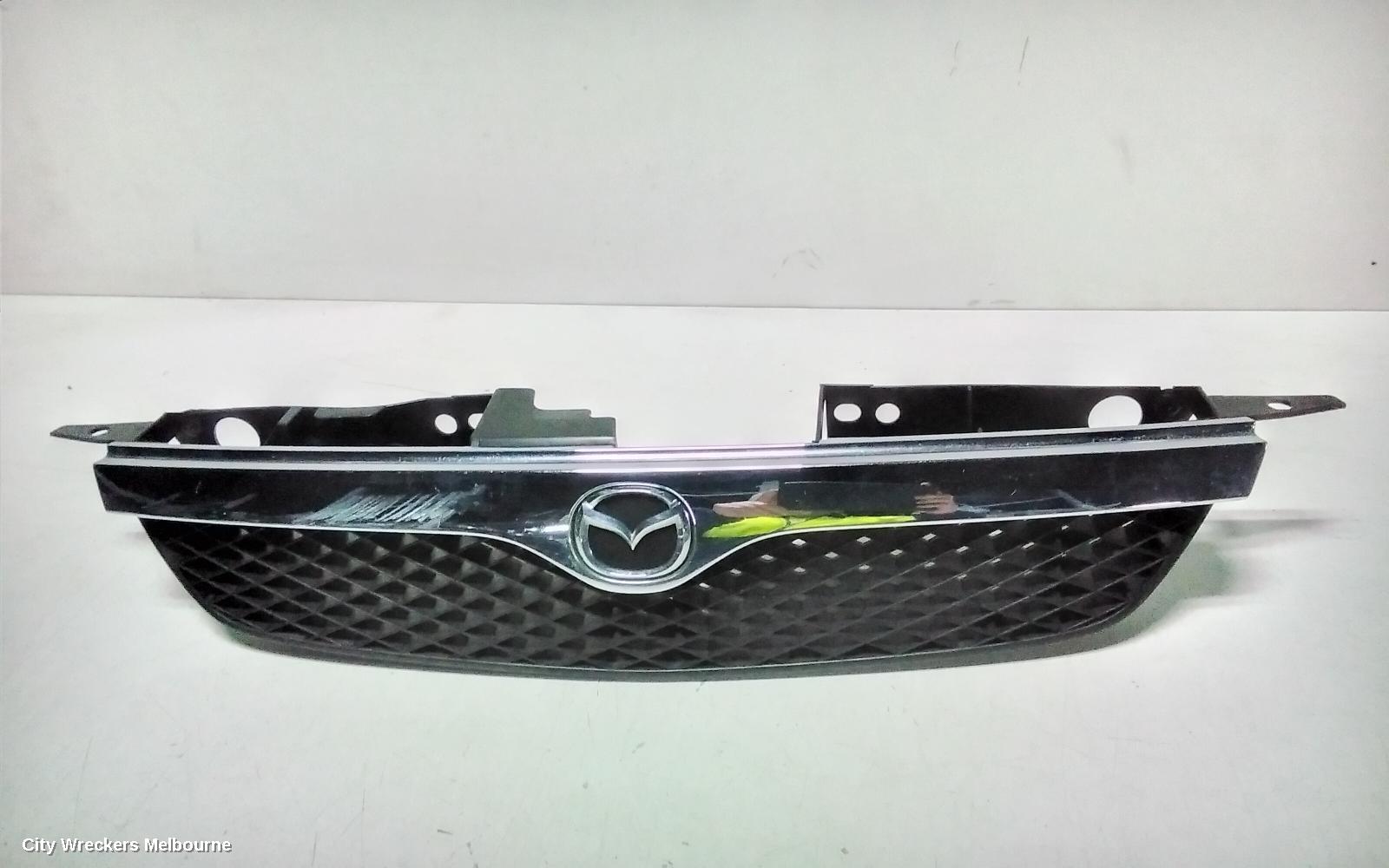 MAZDA 323 GRILLE, RADIATOR GRILLE, BJ, W/ CHROME MOULD TYPE, 09/1998 - 03/2001