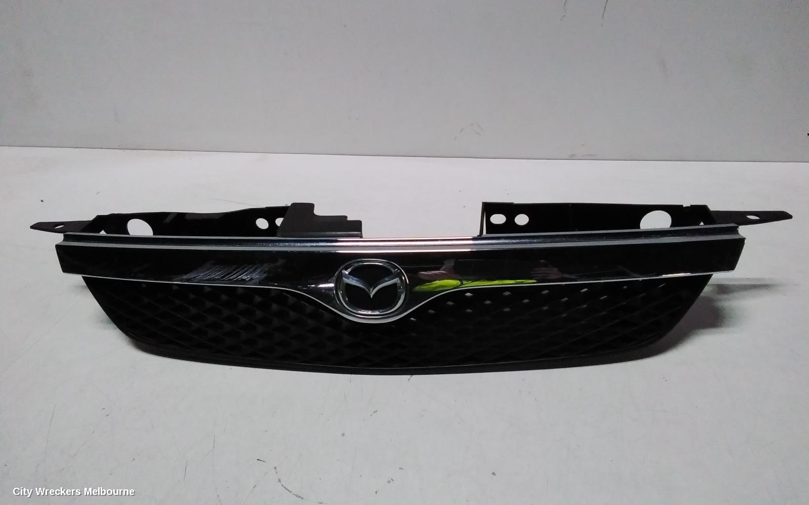 MAZDA 323 GRILLE, RADIATOR GRILLE, BJ, W/ CHROME MOULD TYPE, 09/1998 - 03/2001