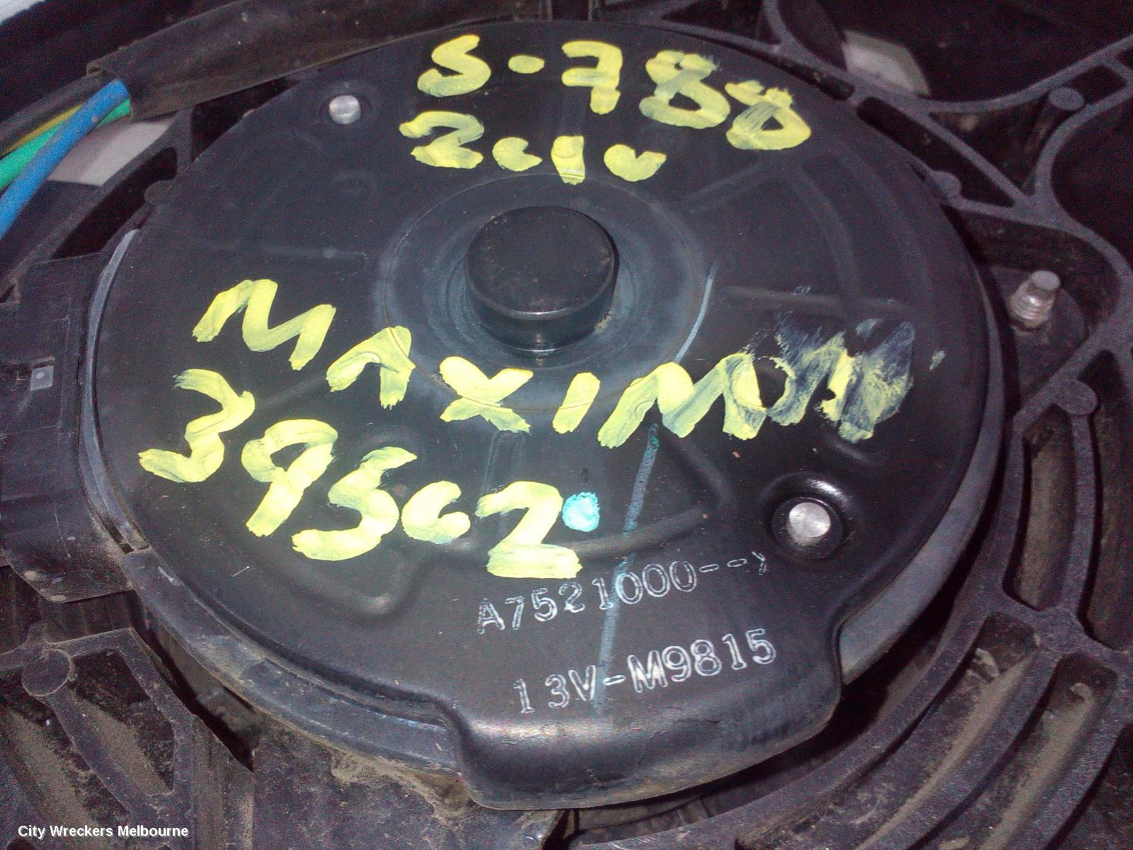 NISSAN MAXIMA FAN, DUAL FAN ASSY, J32, 06/2009 - 09/2014