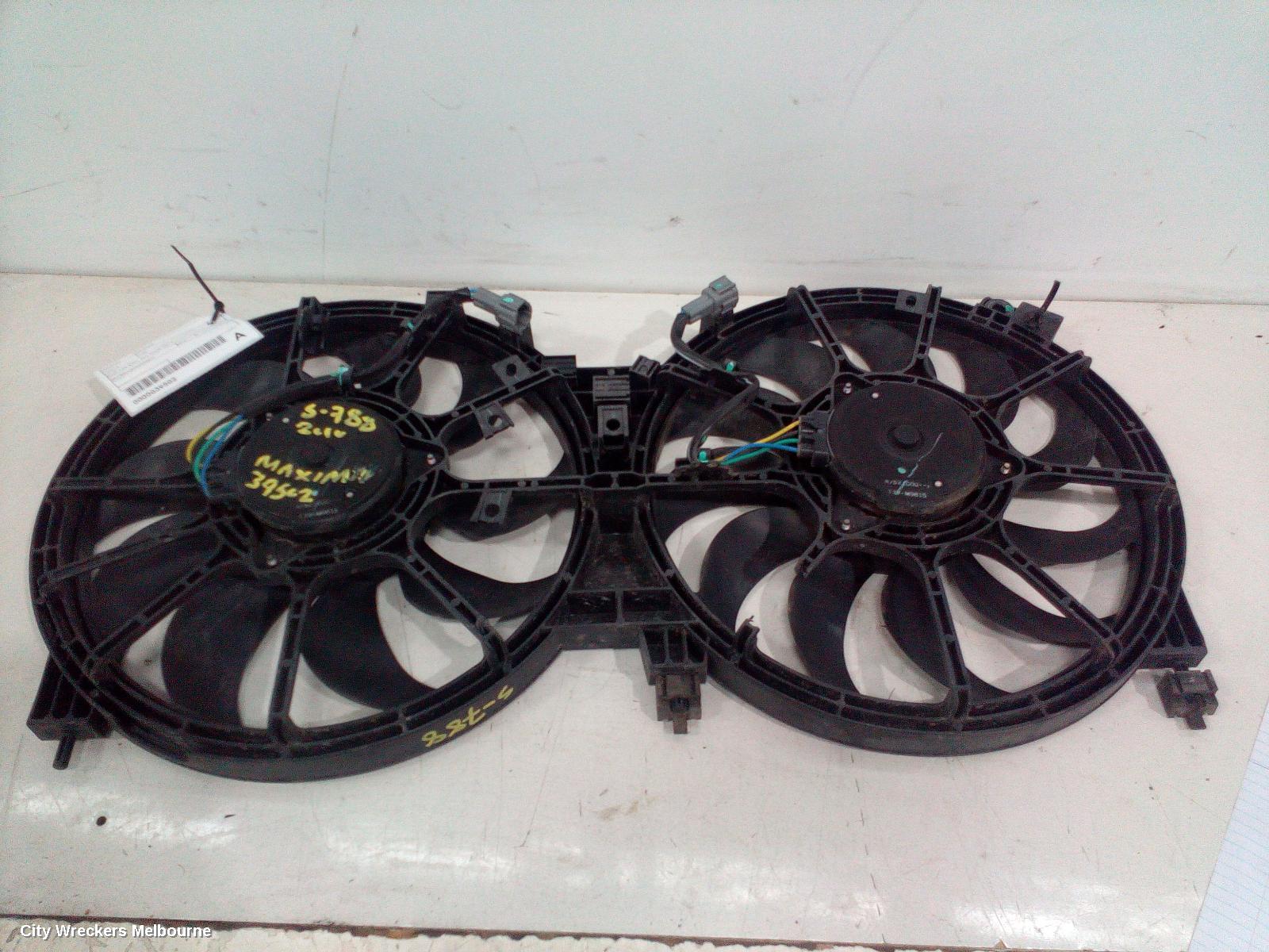 NISSAN MAXIMA FAN, DUAL FAN ASSY, J32, 06/2009 - 09/2014