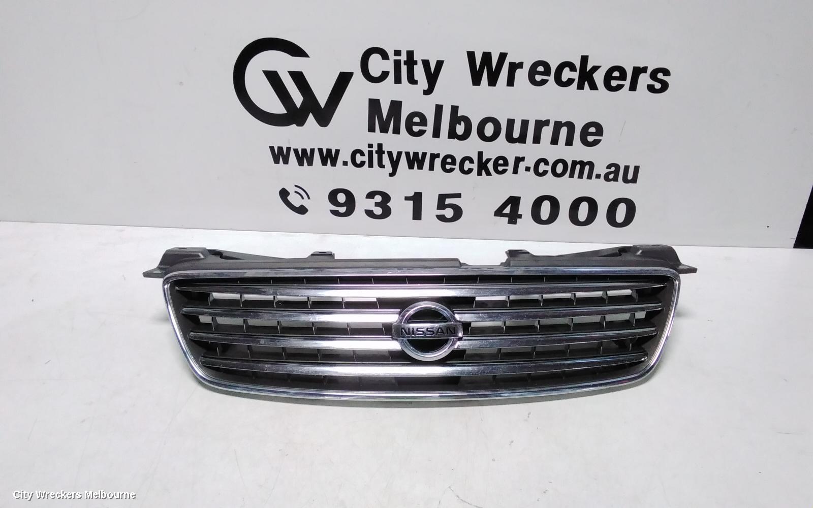 NISSAN PULSAR GRILLE, N16 SII, SEDAN, HORIZONTAL SLAT TYPE, 08/2003 - 12/2005