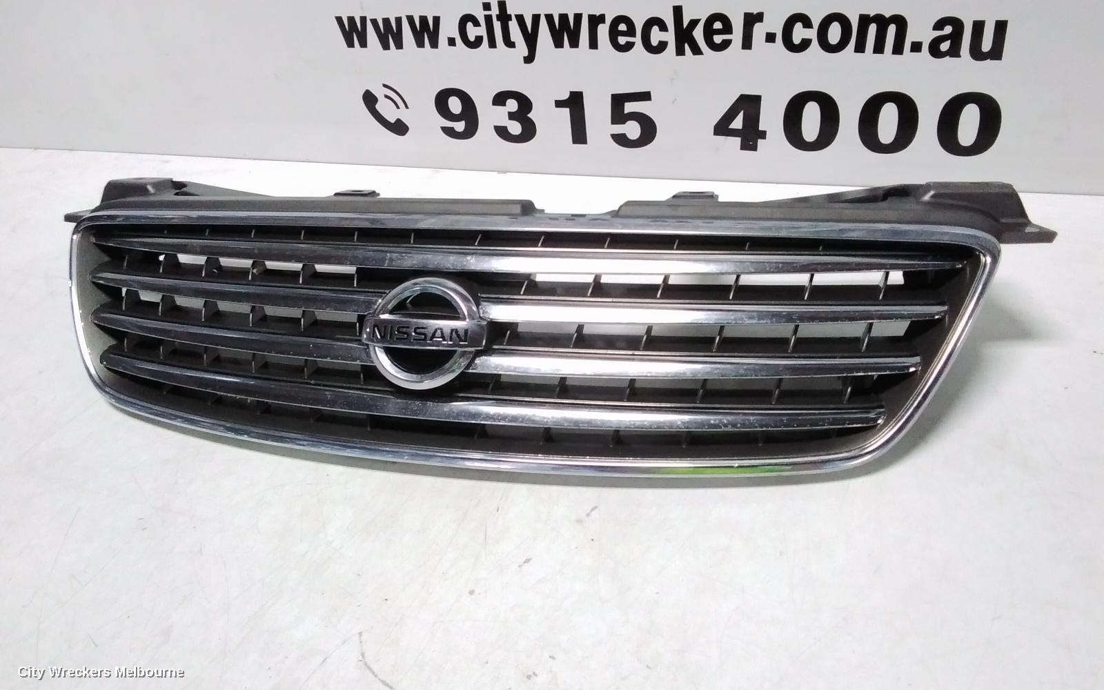 NISSAN PULSAR GRILLE, N16 SII, SEDAN, HORIZONTAL SLAT TYPE, 08/2003 - 12/2005