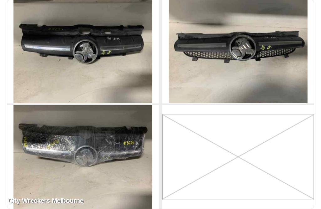 HOLDEN COMMODORE GRILLE, RADIATOR GRILLE, VE, UTE/SEDAN/WAGON, GREY, 08/2006 - 08/2010