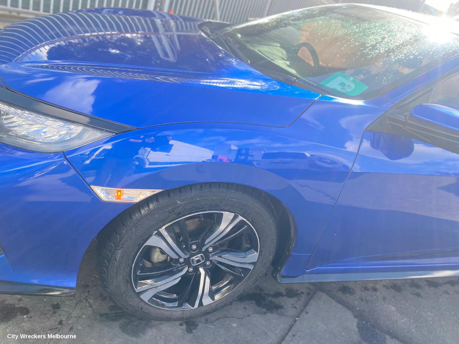 HONDA CIVIC LEFT GUARD, 10TH GEN, SEDAN/HATCH, VTI/VTI-S/VTI-L/RS/VTI-LX, 05/2016 - 08/2021
