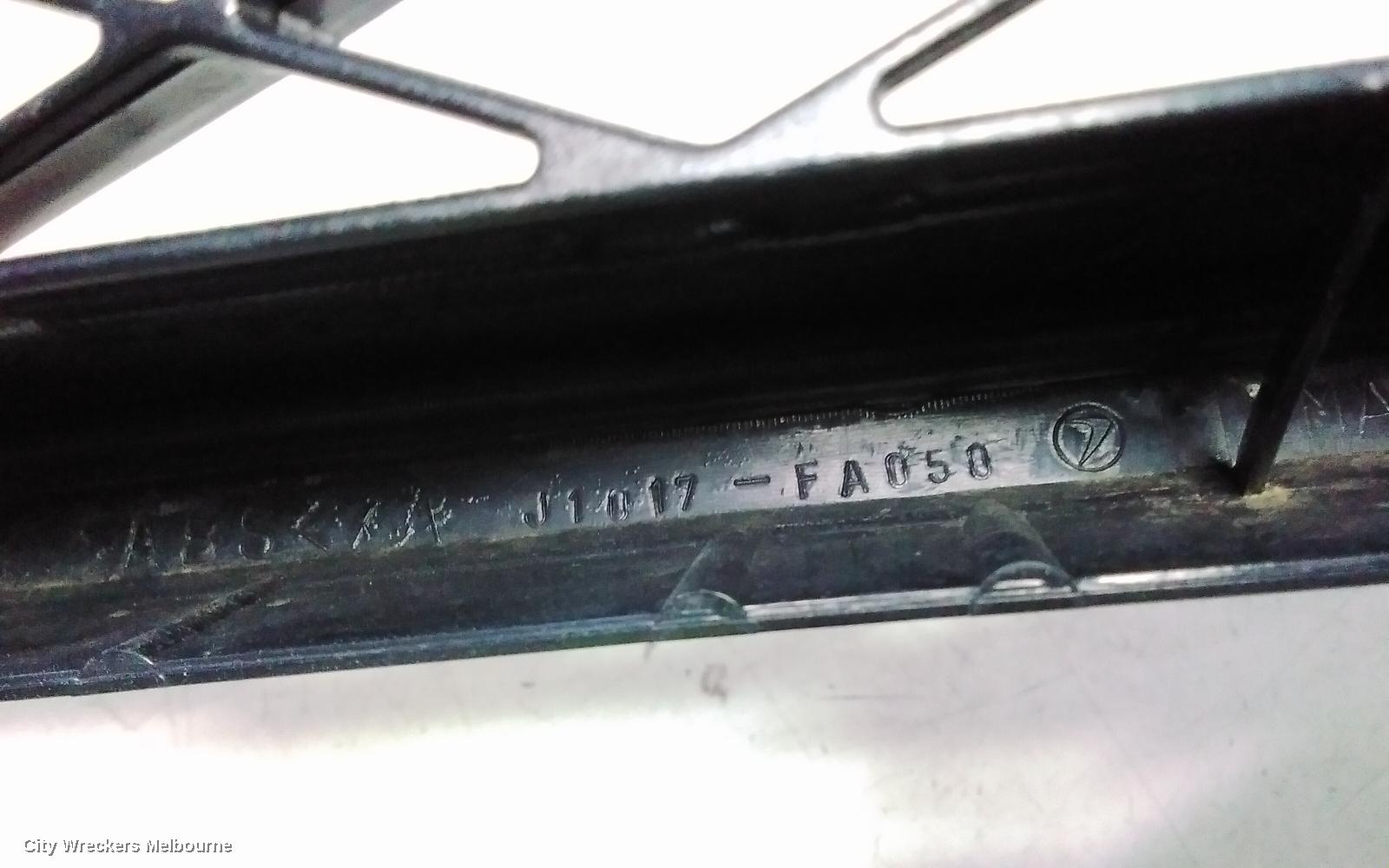 SUBARU IMPREZA GRILLE, BOX TYPE, 10/1996 - 07/1998