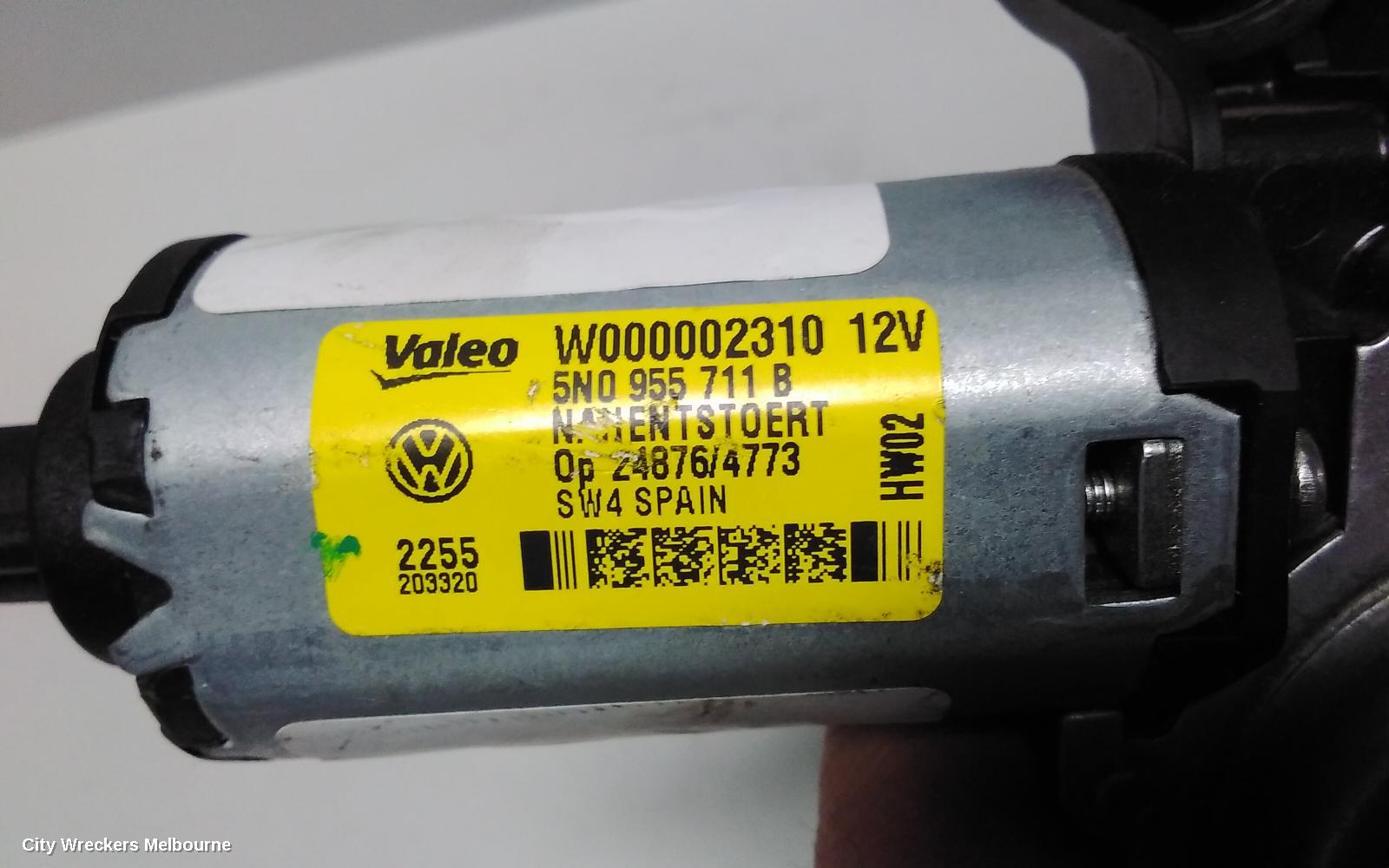 VOLKSWAGEN TIGUAN WIPER MOTOR, FRONT, 5N, 05/2008 - 08/2016