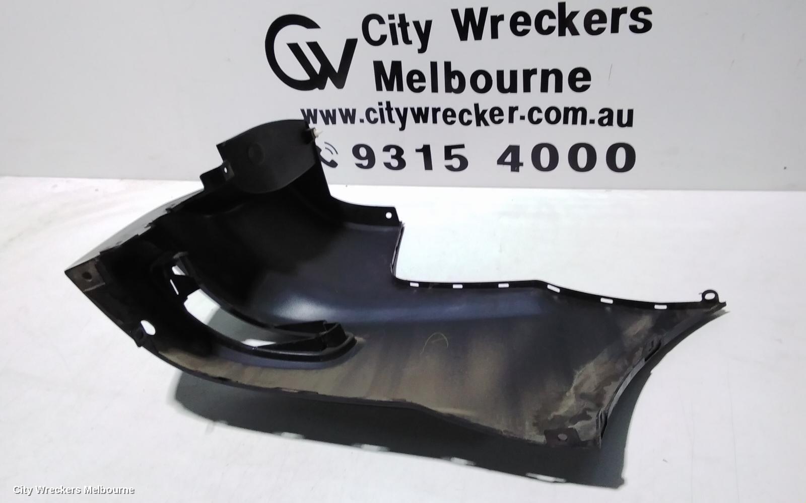 MITSUBISHI OUTLANDER REAR BUMPER, ZH, BUMPER END, LH SIDE, 09/2009 - 10/2012