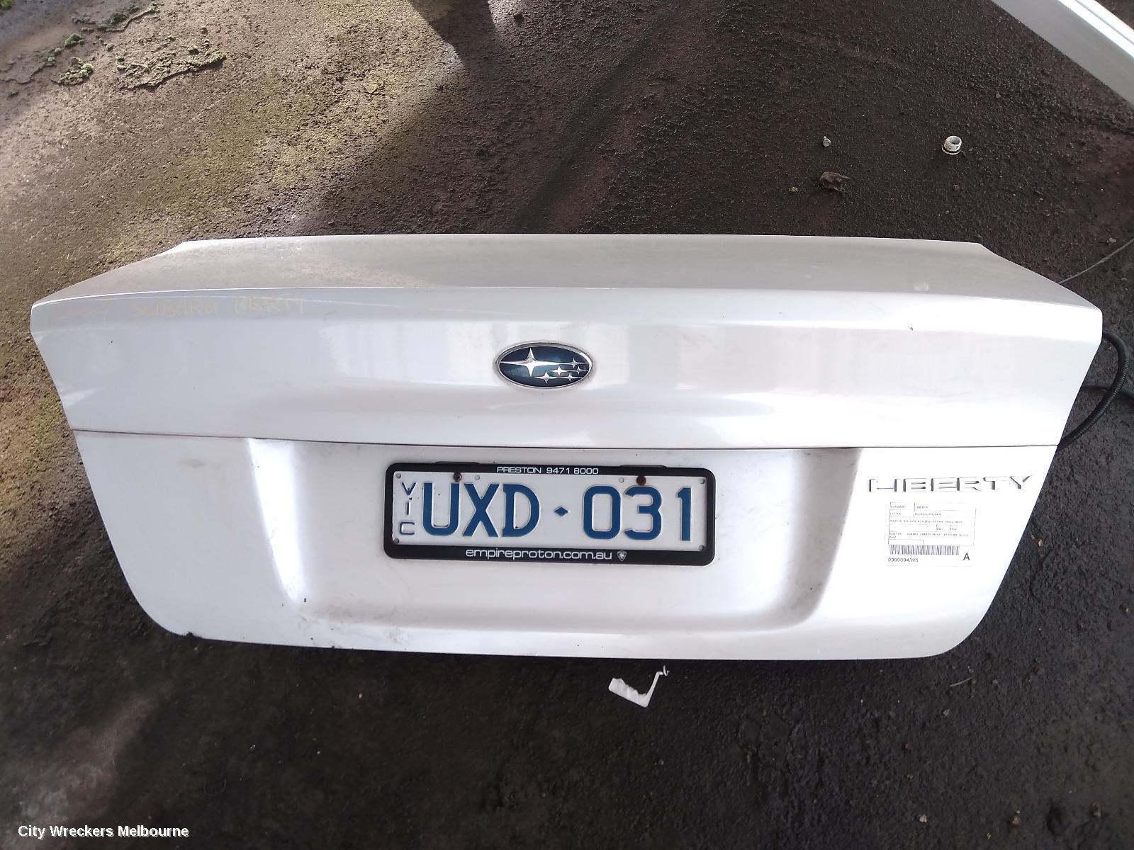 SUBARU LIBERTY BOOTLID/TAILGATE, BOOTLID, 4TH GEN, NON SPOILER TYPE, 09/2003 - 08/2009