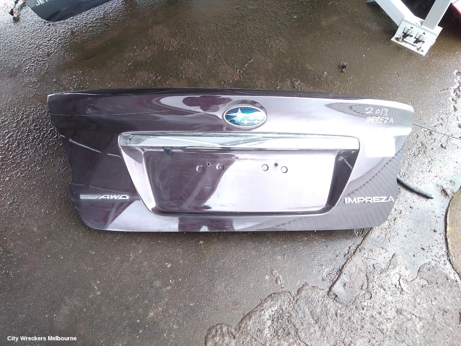 SUBARU IMPREZA BOOTLID/TAILGATE, BOOTLID, G4, SPOILERED TYPE, 12/2011 - 10/2016