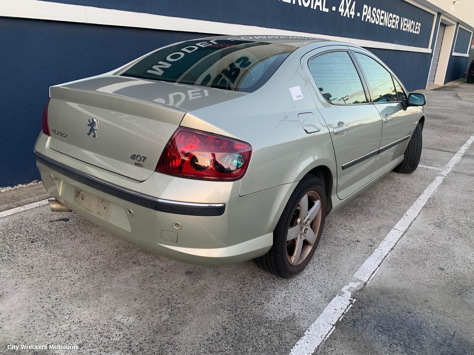 PEUGEOT 407 RIGHT TAILLIGHT, SEDAN, EARLY, 05/2004 - 06/2008