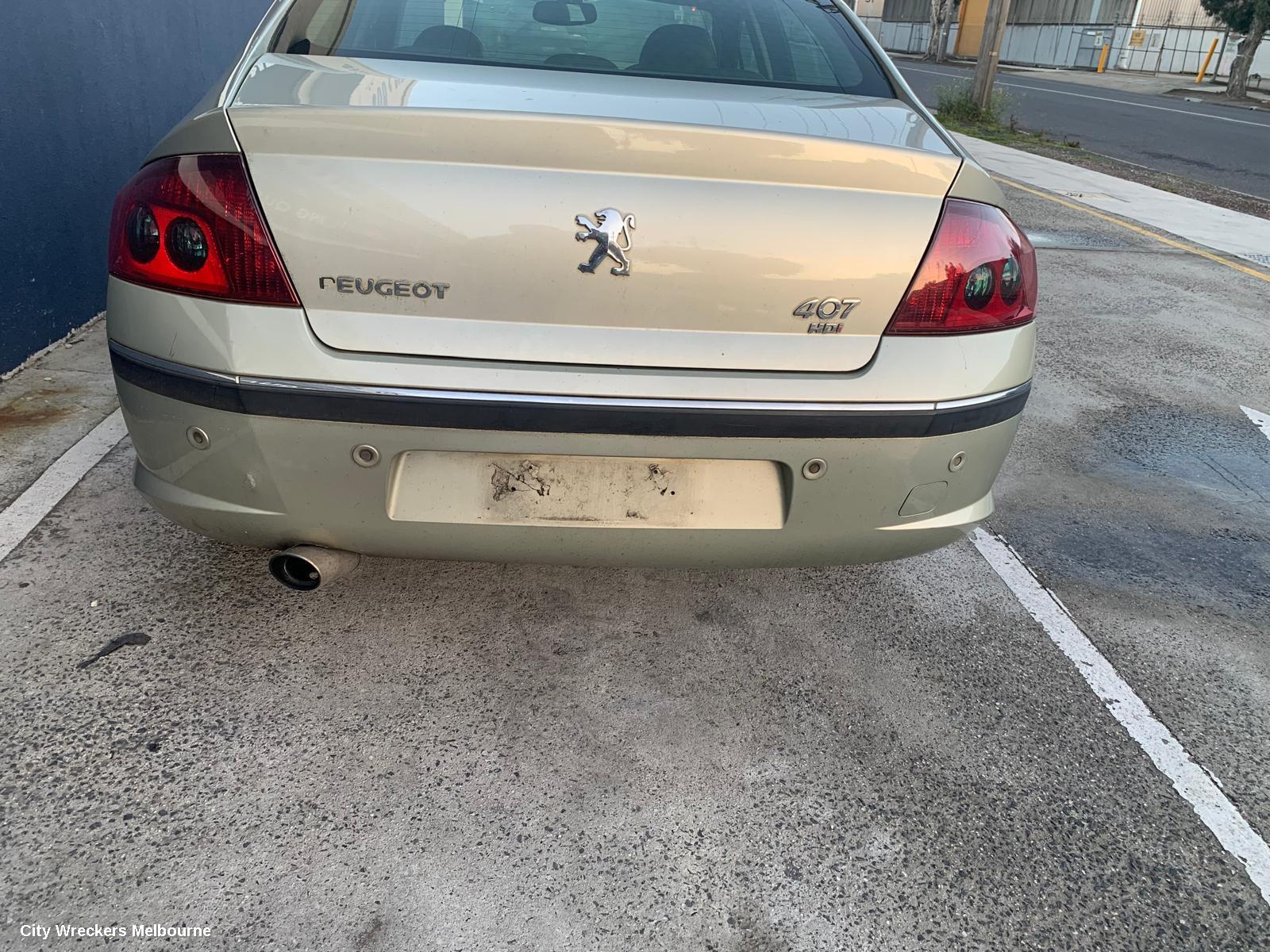 PEUGEOT 407 RIGHT TAILLIGHT, SEDAN, EARLY, 05/2004 - 06/2008