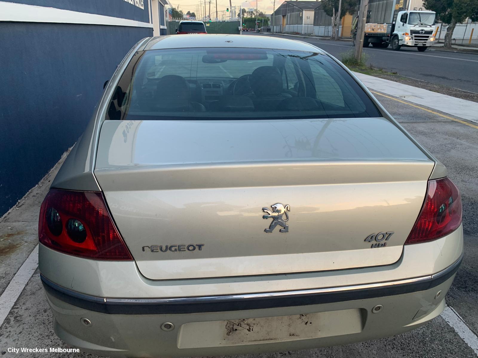 PEUGEOT 407 RIGHT TAILLIGHT, SEDAN, EARLY, 05/2004 - 06/2008