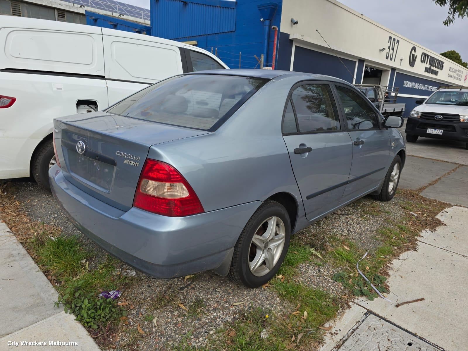 TOYOTA COROLLA WASHER BOTTLE, ZZE122, SEDAN, 12/2001 - 06/2007