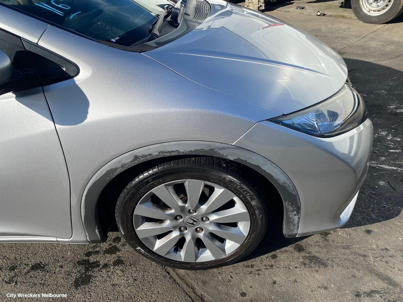 HONDA CIVIC LEFT FRONT DOOR, 9TH GEN, HATCH (VIN SHHFK), 06/2012 - 03/2015