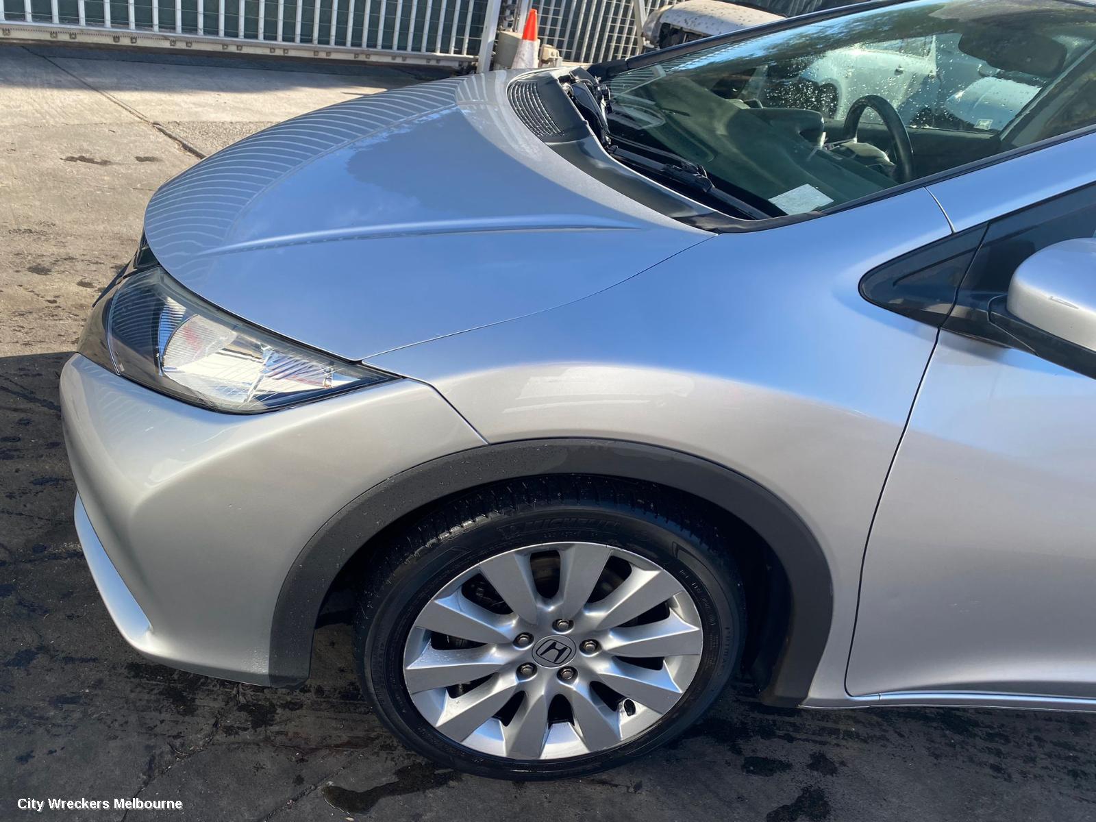 HONDA CIVIC LEFT FRONT DOOR, 9TH GEN, HATCH (VIN SHHFK), 06/2012 - 03/2015