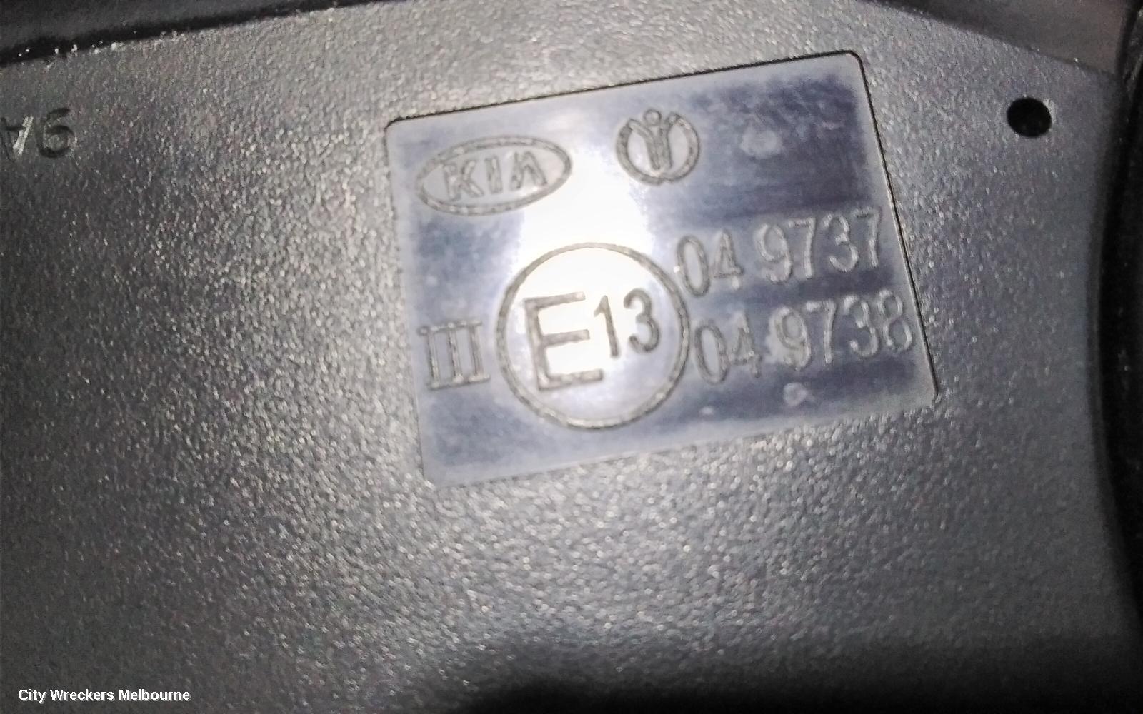 KIA PICANTO LEFT DOOR MIRROR, JA, MANUAL FOLDING TYPE, 05/2017 ONWARDS