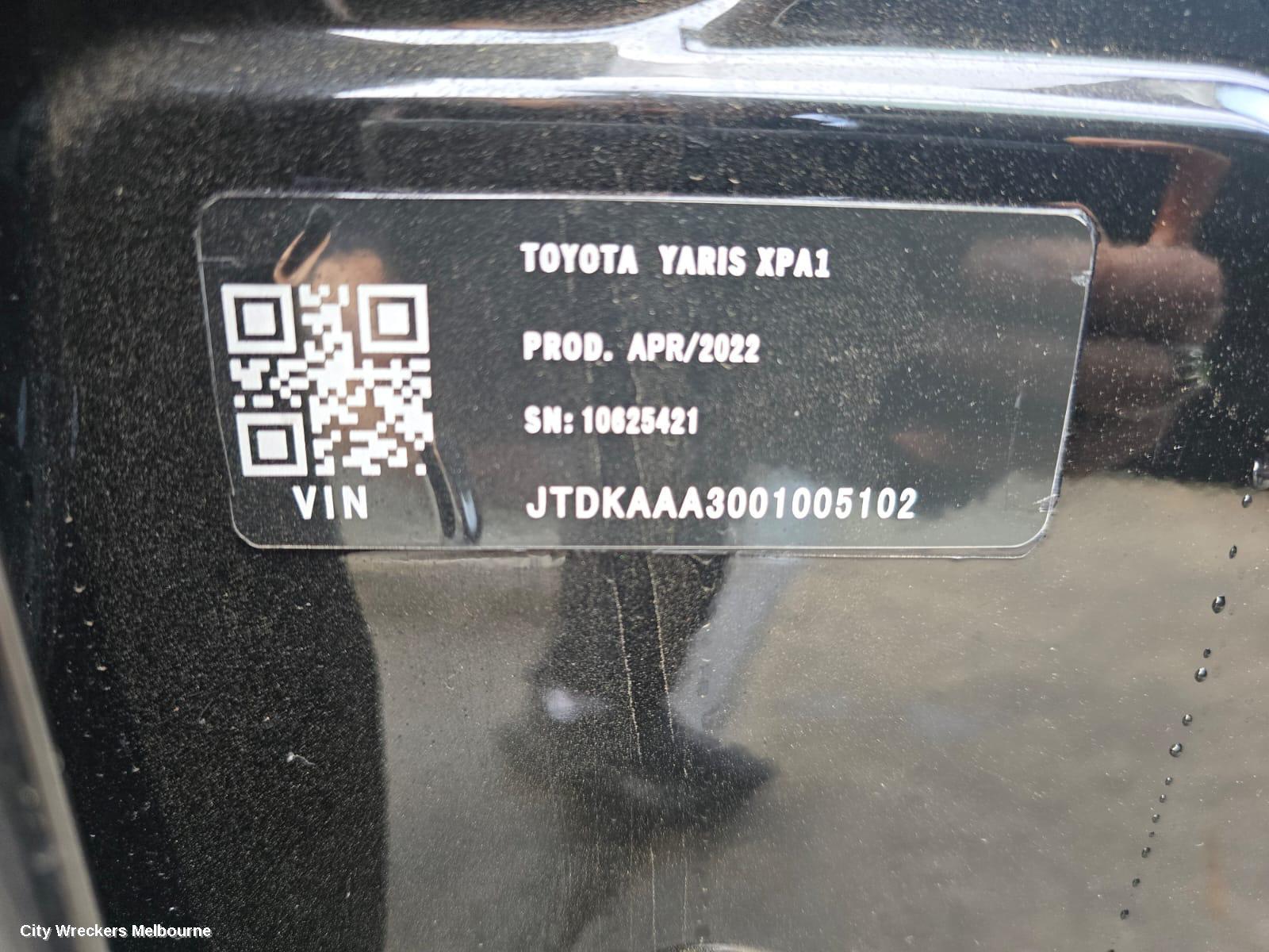 TOYOTA YARIS DOOR HANDLE, LH FRONT, OUTER, NON KEYLESS ENTRY TYPE, XP210 SERIES, 04/2020 ONWARDS