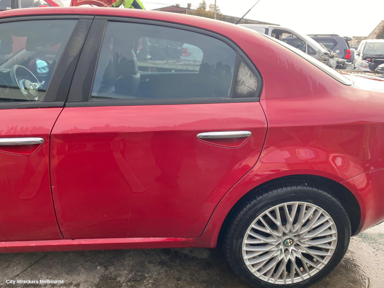 ALFA ROMEO 159 LEFT REAR DOOR/SLIDING, SEDAN, 06/2006 - 12/2011