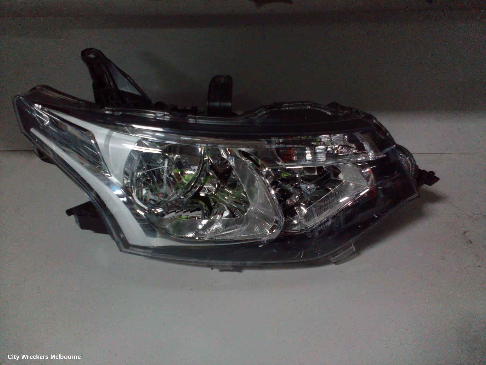MITSUBISHI OUTLANDER RIGHT HEADLAMP, ZJ, HALOGEN, 10/2012 - 03/2015
