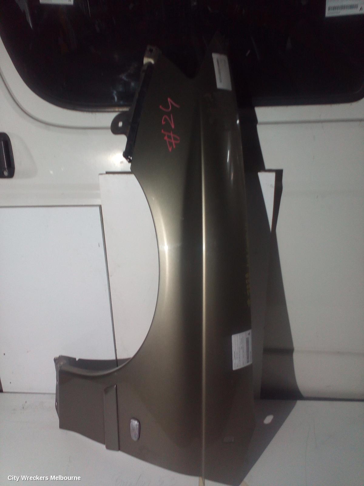 HOLDEN COMMODORE LEFT GUARD, VY1-VZ, NON FLARE TYPE, 10/2002 - 09/2007
