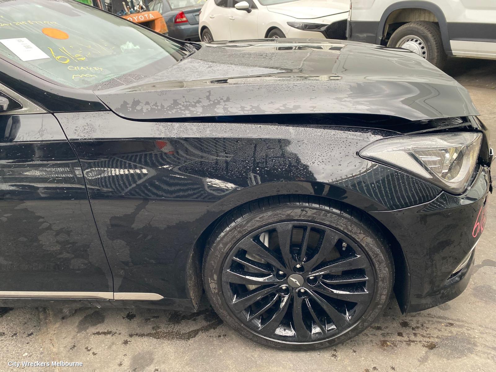 HYUNDAI GENESIS LEFT REAR DOOR WINDOW, ULTIMATE PACK, DOUBLE GLAZED TYPE, DH, 11/2014 - 01/2018