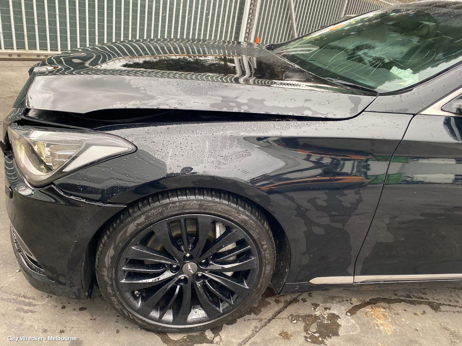 HYUNDAI GENESIS LEFT REAR DOOR WINDOW, ULTIMATE PACK, DOUBLE GLAZED TYPE, DH, 11/2014 - 01/2018