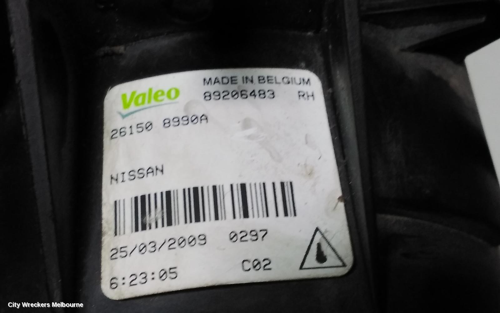 NISSAN MAXIMA RIGHT INDICATOR/FOG/SIDE, BUMPER FOGLAMP, J32, 05/2010 - 09/2014