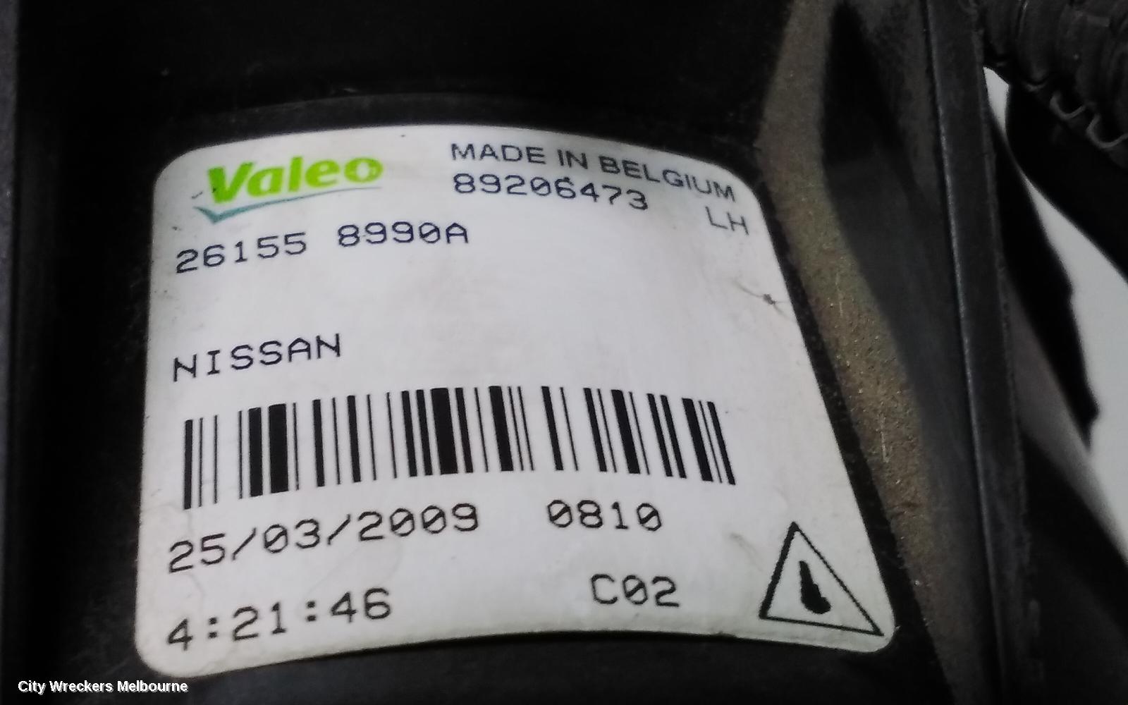 NISSAN MAXIMA LEFT INDICATOR/FOG/SIDE, BUMPER FOGLAMP, J32, 05/2010 - 09/2014