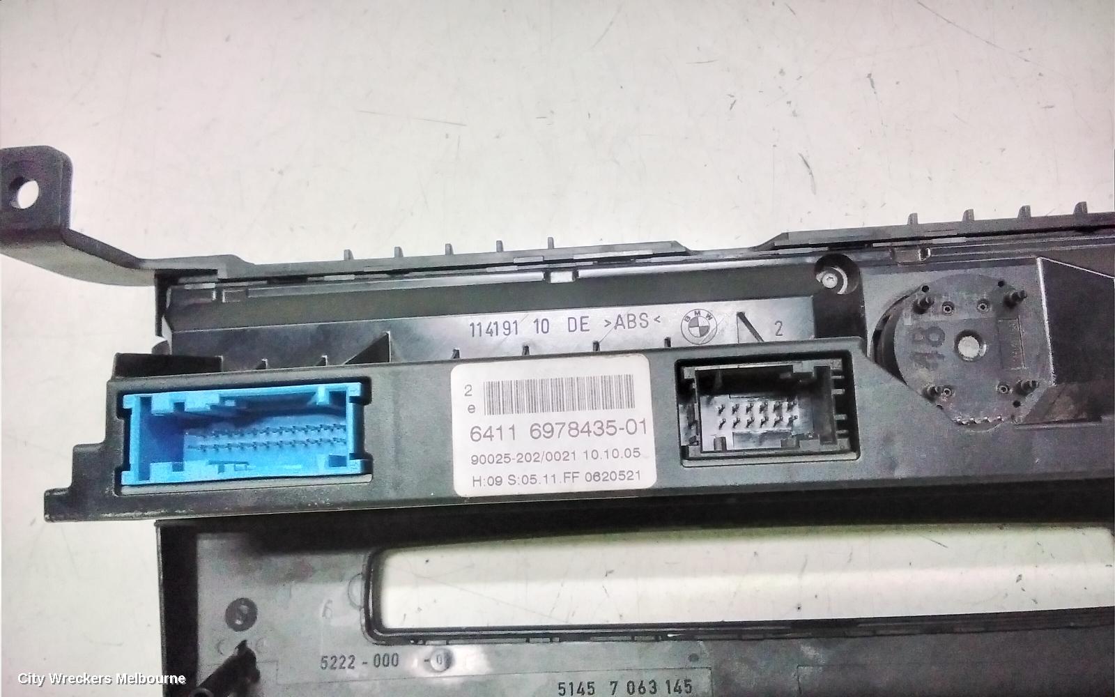 BMW 5 SERIES HEATER/AC CONTROLS, E60, STANDARD TYPE, 10/2003 - 03/2007