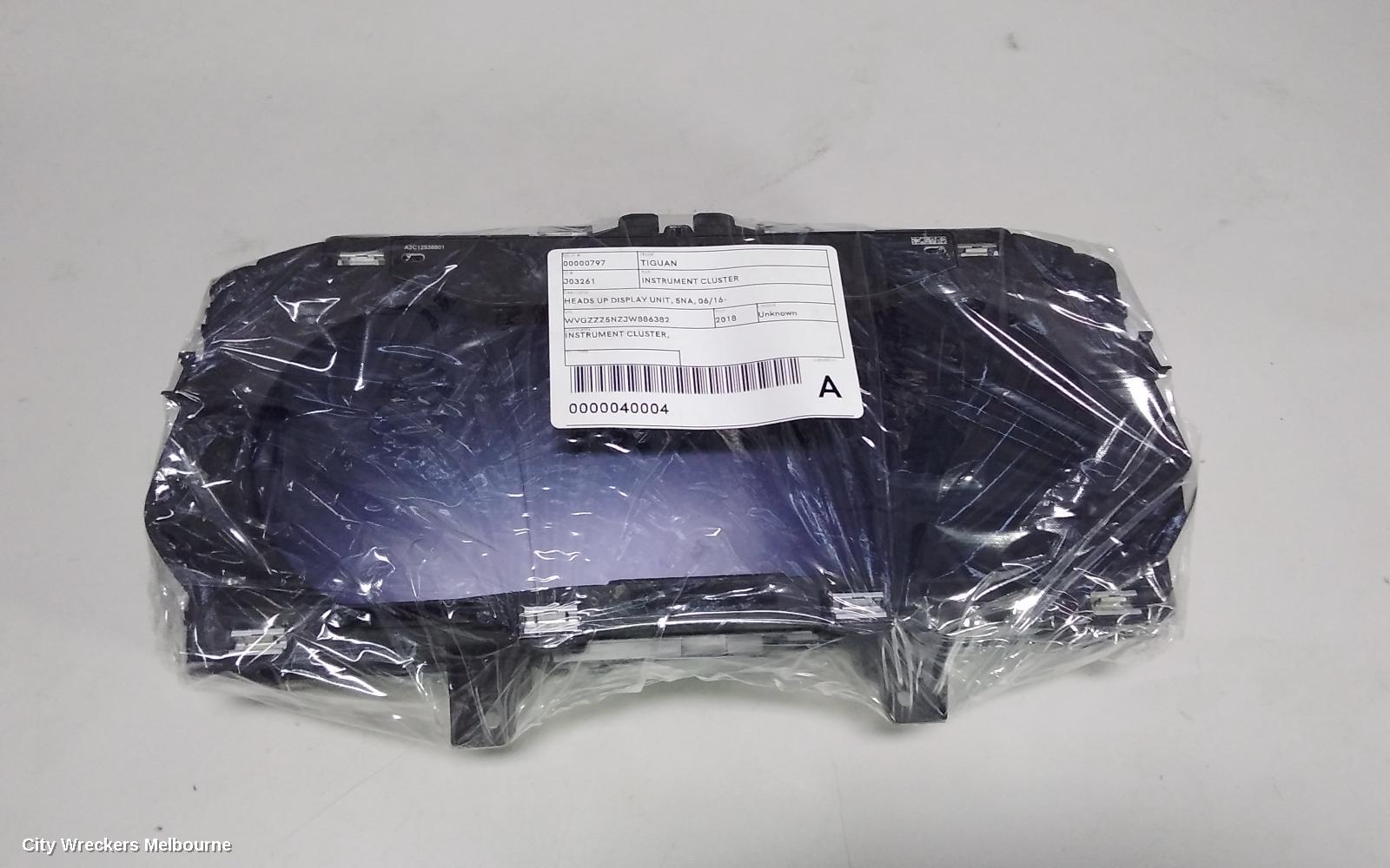 VOLKSWAGEN TIGUAN INSTRUMENT CLUSTER, HEADS UP DISPLAY UNIT, 5NA, 06/2016 ONWARDS