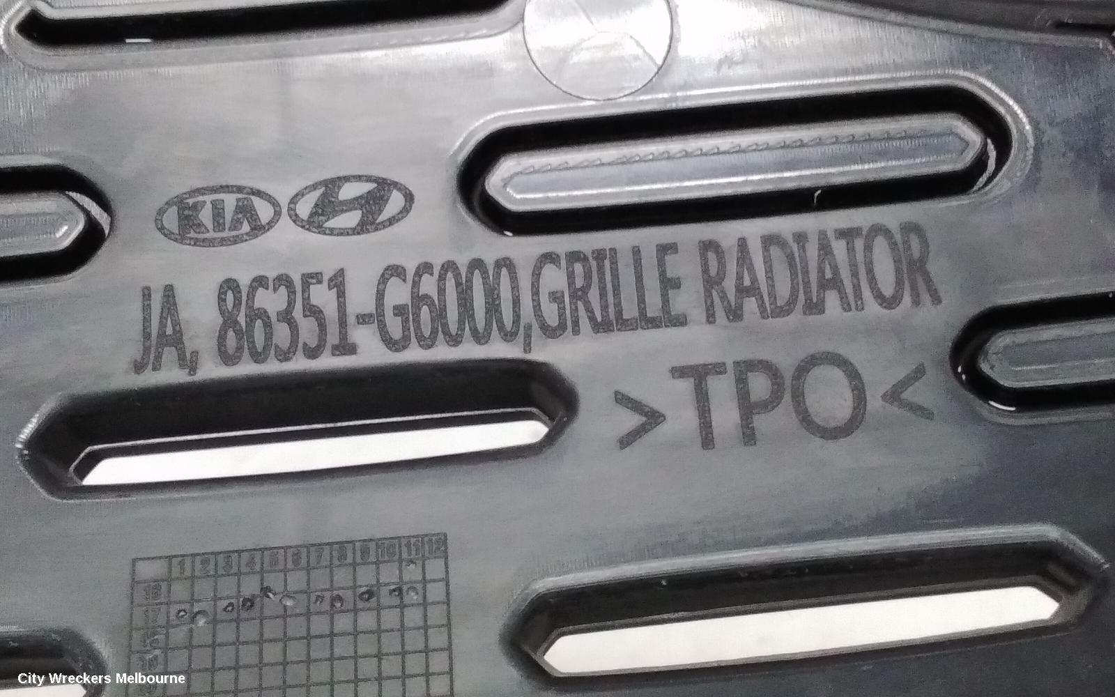 KIA PICANTO GRILLE, RADIATOR GRILLE, S, JA, 05/2017 ONWARDS