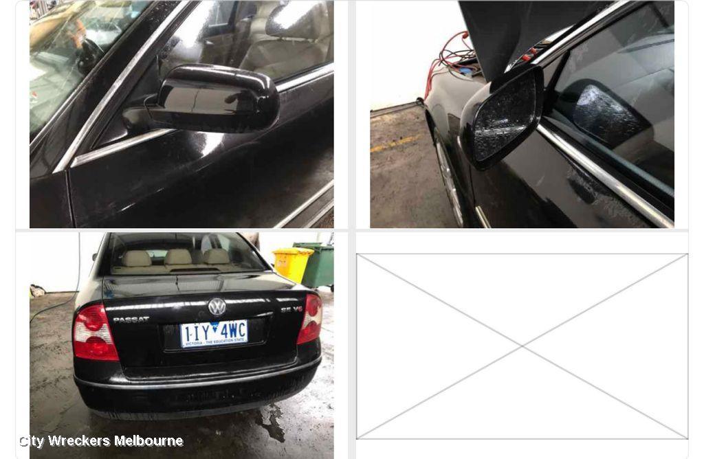 VOLKSWAGEN PASSAT LEFT DOOR MIRROR, 3B/GP, MANUAL FOLDING TYPE (1 PLUG 5 WIRE), 03/1997 - 11/2005
