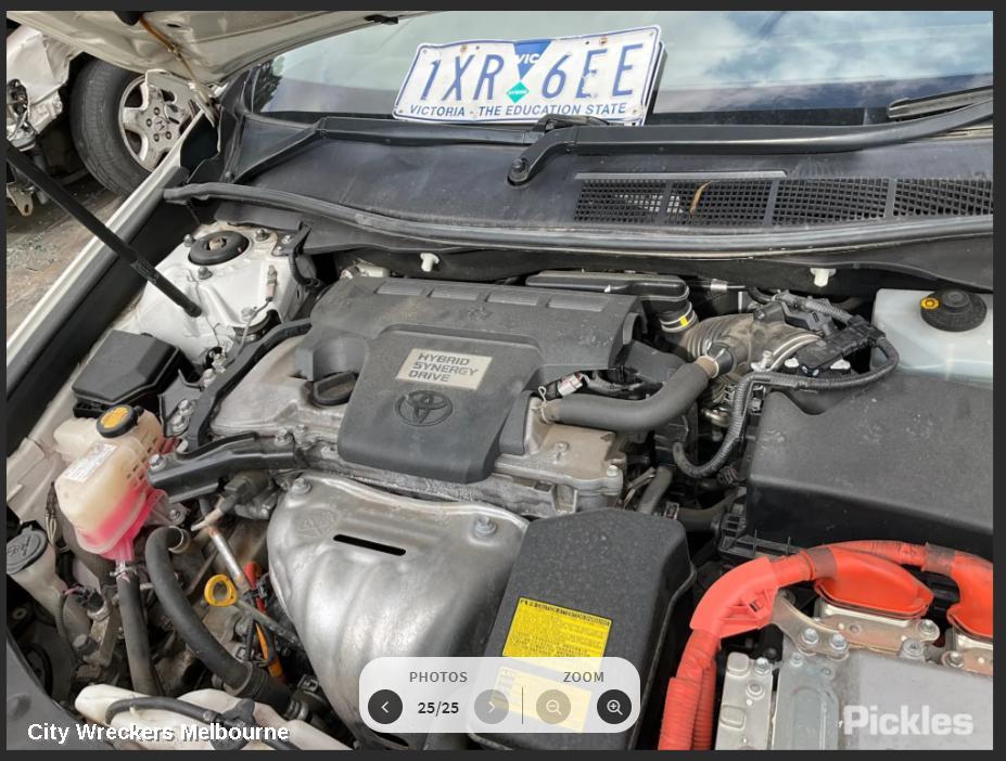 TOYOTA CAMRY BATTERY, 12V VOLT BATTERY (LOCATED IN RIGHT REAR QUARTER), ASV50/AVV50, 11/2011 - 10/2017