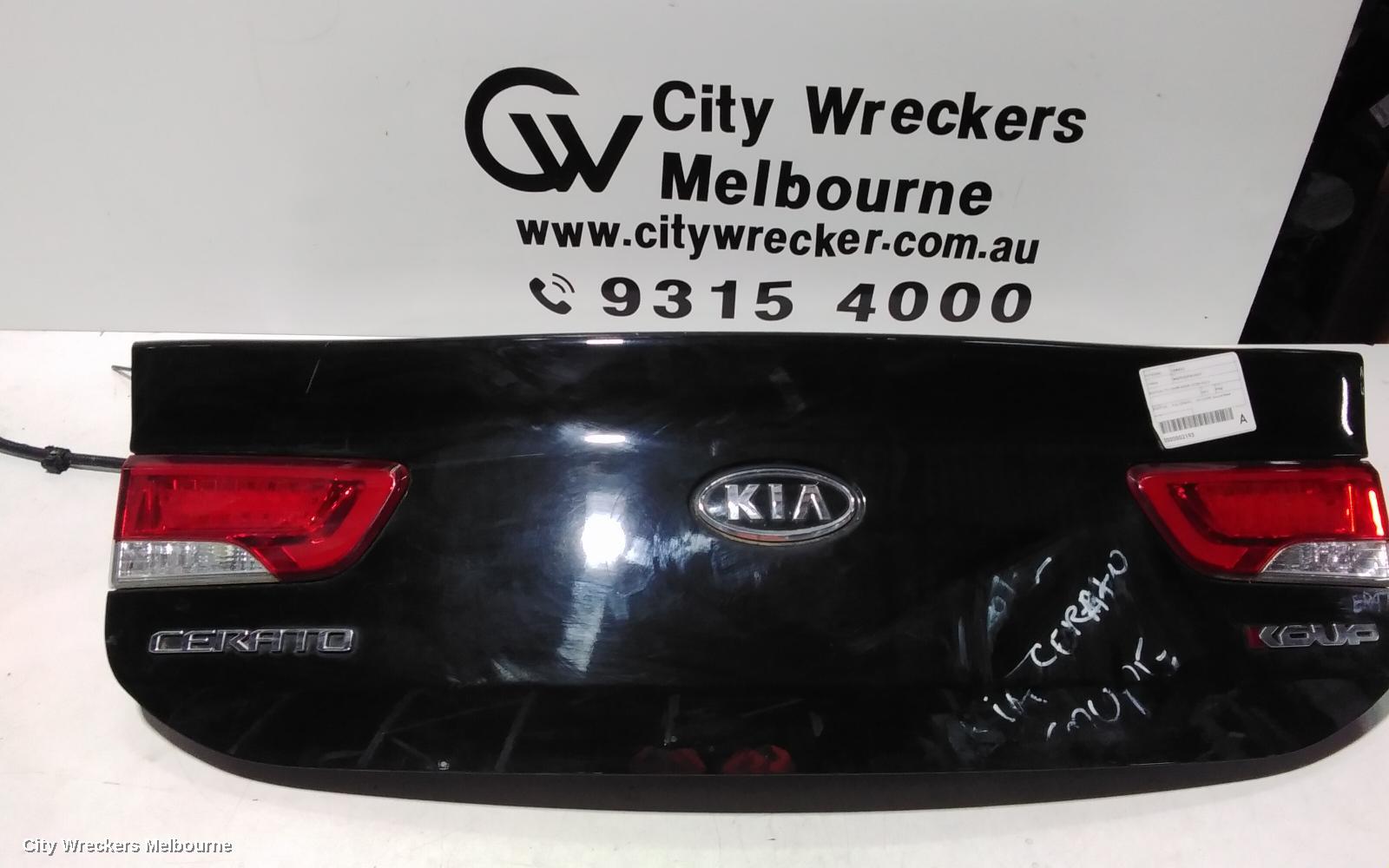 KIA CERATO BOOTLID/TAILGATE, BOOTLID, TD, COUPE/KOUP, 07/2009 - 03/2013