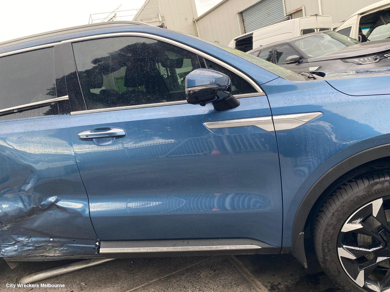 KIA SORENTO LEFT FRONT DOOR WINDOW, MQ4, GREEN TINT TYPE, 02/2020 ONWARDS