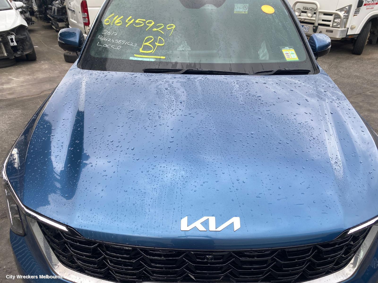 KIA SORENTO LEFT FRONT DOOR WINDOW, MQ4, GREEN TINT TYPE, 02/2020 ONWARDS
