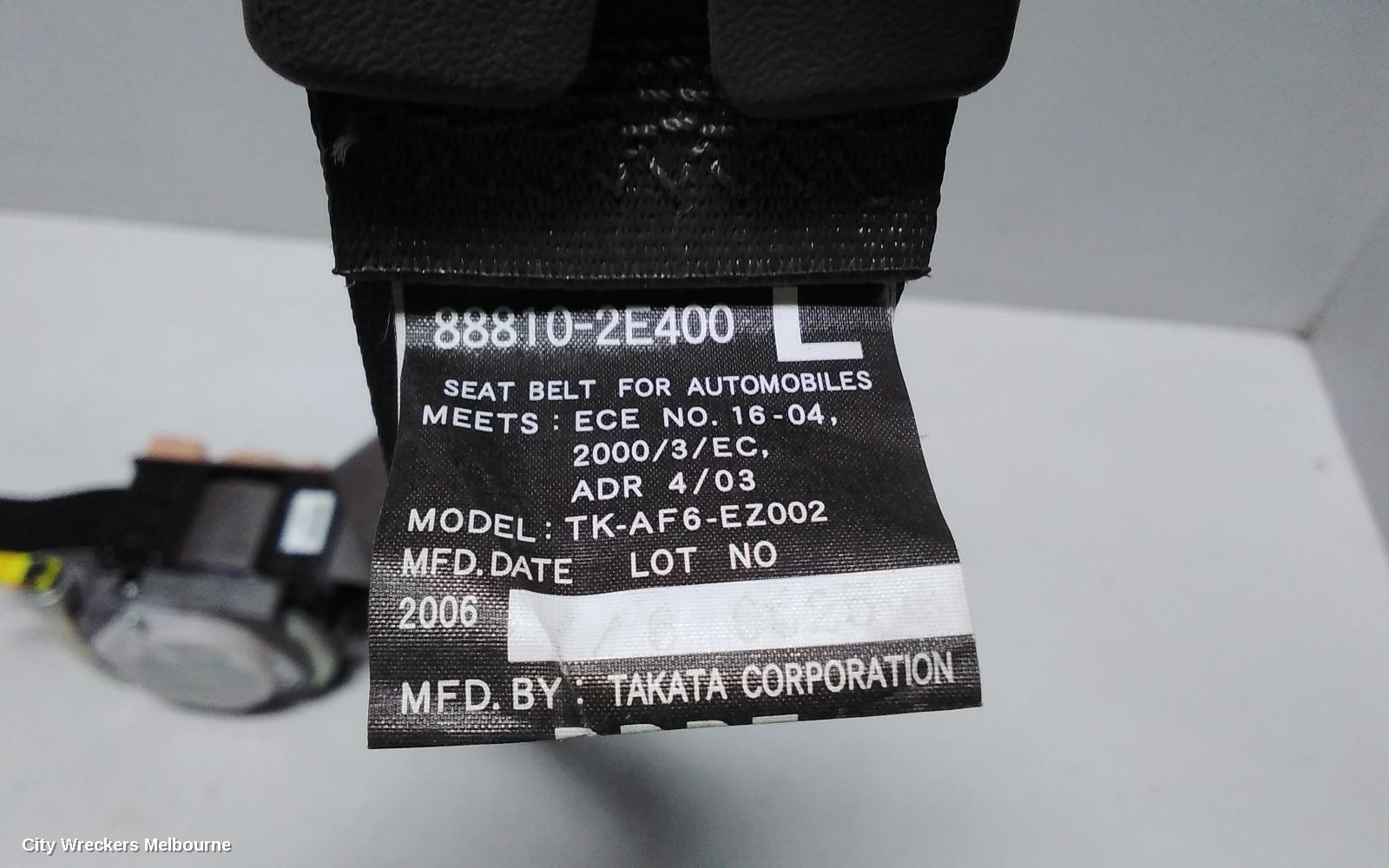 HYUNDAI TUCSON SEATBELT/STALK, LH FRONT, SEAT BELT ONLY, BEIGE, 08/2004 - 01/2010