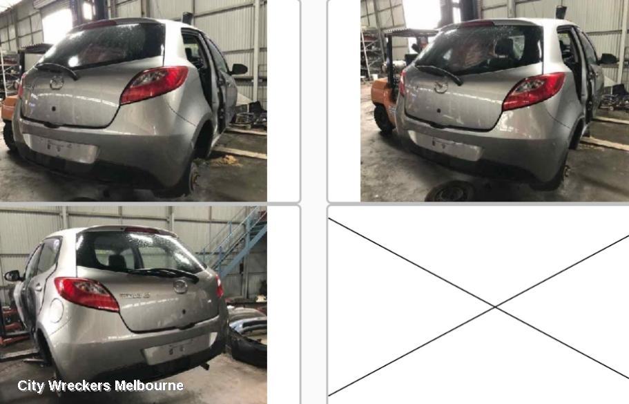 MAZDA 2 REAR BUMPER, DE SERIES, 5DR HATCH, NON PARK SENSORS, 09/2007 - 09/2014